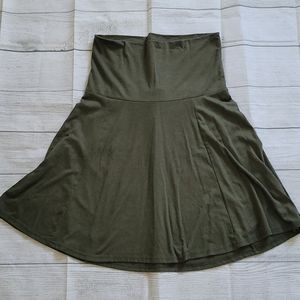 Olive Cotton Old Navy Maternity Skirt